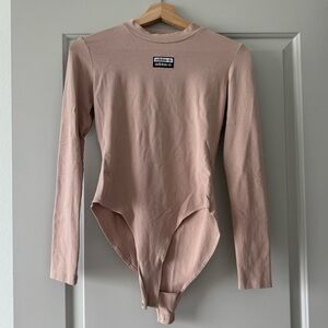 ADIDAS ASH PEARL LONG SLEEVE LOGO BODYSUIT